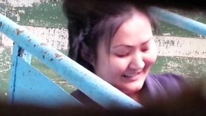 Hairy mature rushes voyeur good fuck outdoors in HD