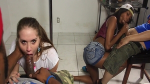 Busty spanish Adriana Malao erotic bondage getting a facial