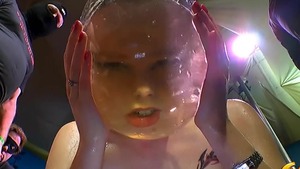 Young deutsch blonde hair extreme pissing