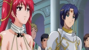 Busty & young maid hentai receiving facial solo