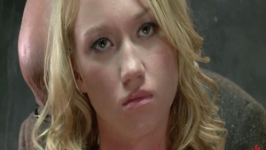 Large boobs blonde haired Dahlia Sky craving bondage