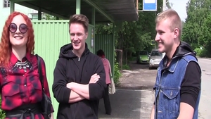 Gangbang between russian redhead Eva Berg