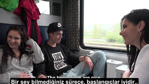 European brunette doggy