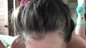 Hawt brunette really likes POV anal fucks in hotel