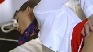 Brunette cock sucking