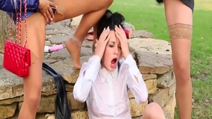 Rough nailing in company with very kinky mature