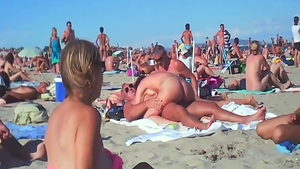 Big tits BBW cumshot outdoors