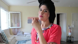 Arab pawg goes wild on cock in HD