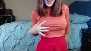 Squirts accompanied by piercing girl in sexy stockings HD