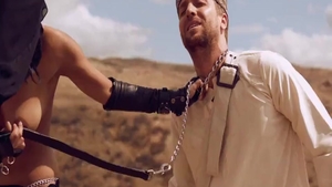 Caucasian teen Karmen Bella teasing natural boobs