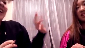 Japanese smoking live on webcam