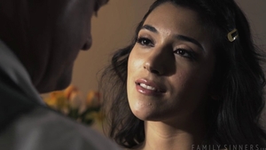 Small tits brunette wearing socks pussy fucking