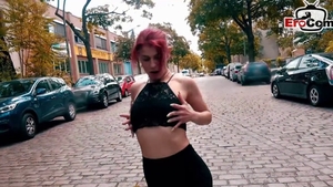 Pickup outdoors shaved german in HD