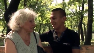 Hairy granny desires real fucking in HD