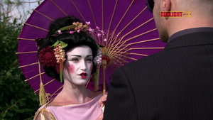 Double penetration european Tina Gabriel in sexy lingerie