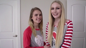 Perfect teen raw double blowjob in the club