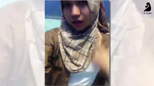 Indonesian teen chick masturbating