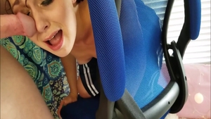 Facefuck with super hot schoolgirl