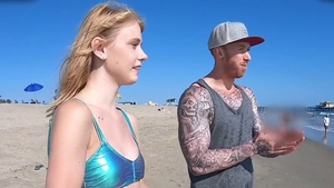 Inked Hannah Hays in bikini