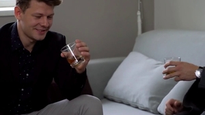 In shorts enjoying Michael Fly