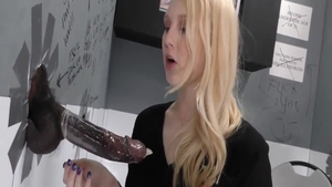 Blonde babe Lily Rader gloryhole porno