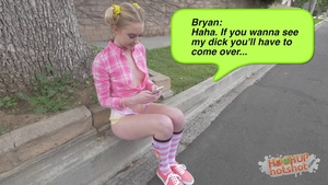 Pigtails teen chick Chloe Couture deepthroat