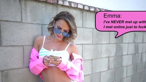 Hard ramming accompanied by small tits star Emma Hix HD