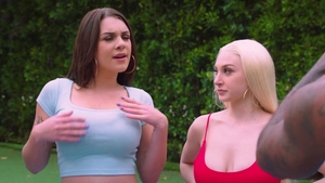 Large boobs foursome interracial bang HD