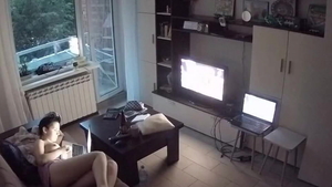 Masturbation on live cam accompanied by girl