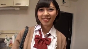 Young japanese teen chick gets a buzz out of pussy sex in HD