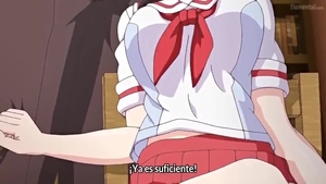 Large boobs schoolgirl cumshot in the school