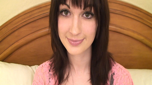 Cumshot along with tall brunette