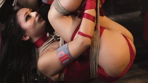 Babe Leah Gotti in company with Ana Marie sucking cock