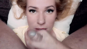 Too cute pornstar Indian Kate Truu POV blowjob cum