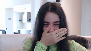 Big booty european brunette softcore pussy eating on live cam