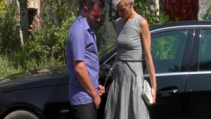 Charming MILF erotic ass fucked outdoors