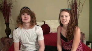 Nervous teen rammed hard at castings