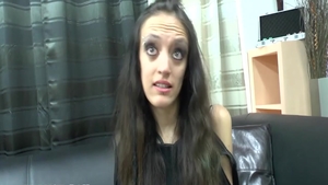 Skinny babe experience penetration at castings