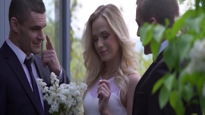 Very hot Cristal Caitlin blonde haired doggy style sex video