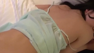 Young japanese brunette needs hardcore fingering in HD