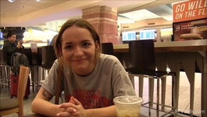Big boobs brunette gets plowed in public