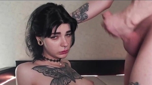 Swallow in company with very kinky czech goth