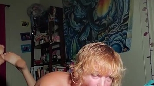 Hairy BBW butt fucking orgasm HD