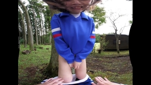 POV japanese cumshot in the school