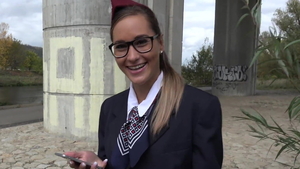 Rough nailing escorted by czech stewardess