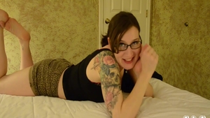 Rough nailing in the company of tattooed amateur