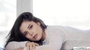 Hairy brunette Little Caprice craving hard slamming in HD