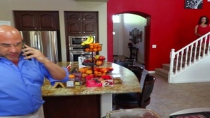 'Flirty Step Daughter lastly acquires pecker In throat And snatch (Two videos)'