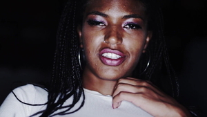 Hard slamming along with busty african Tina Fire