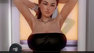 Large boobs slut cumshot in the toilet